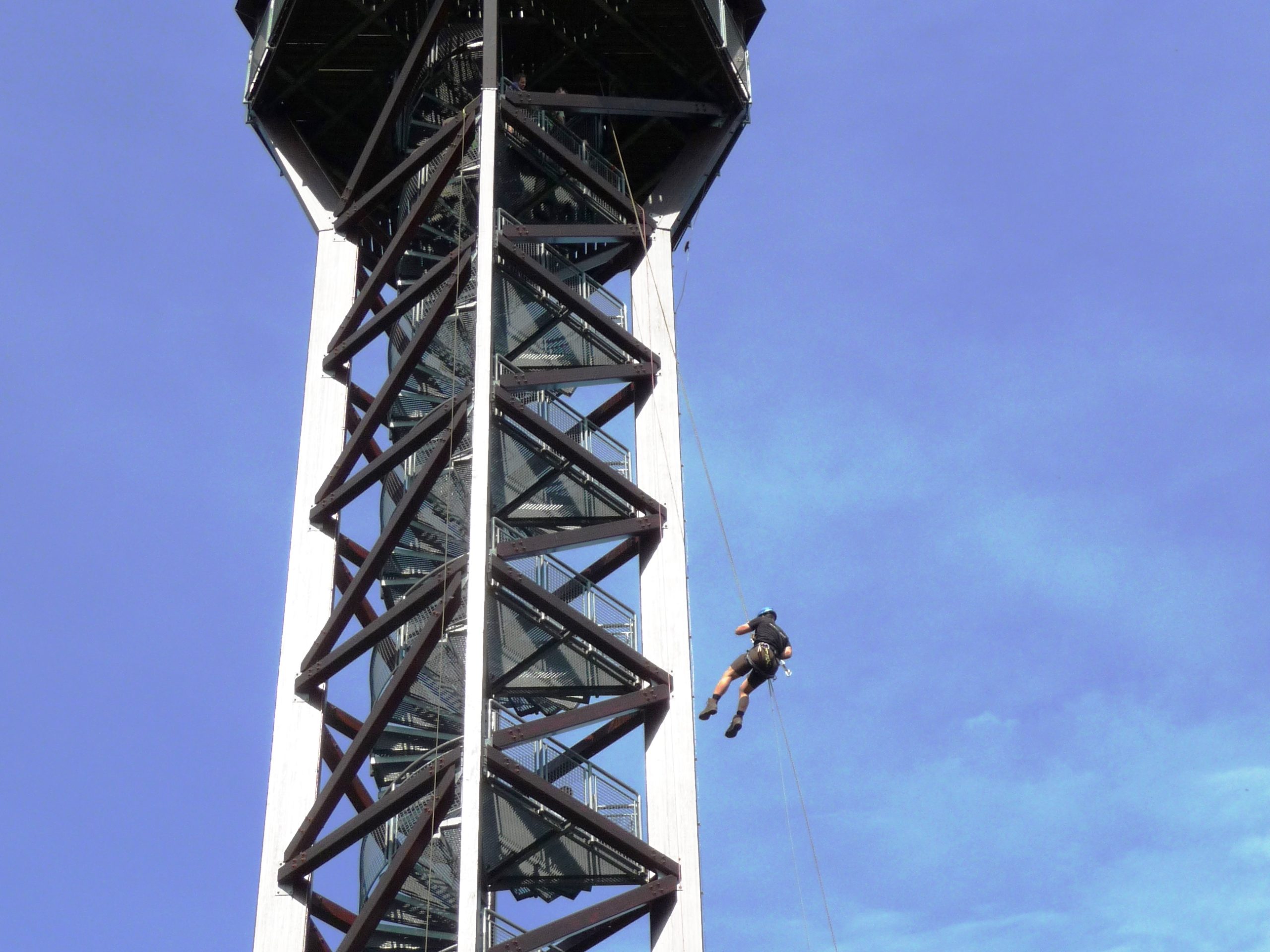 Abseilen Telschik Turm Frank